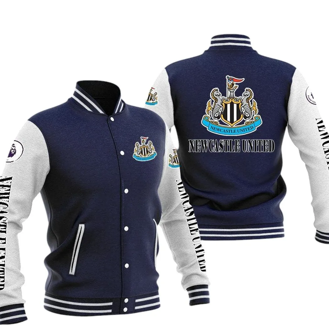 Newcastle United EPL Baseball Jacket SPO1320002, Gift For Fan Newcastle United - Navy
