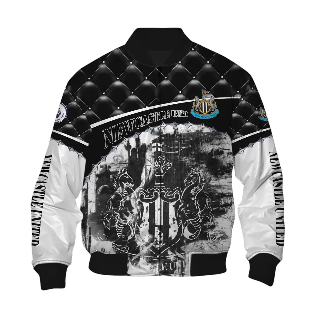 Newcastle United EPL Bomber Jacket SPO1319009-6, Gift For Fan Newcastle United-Bomber Jacket