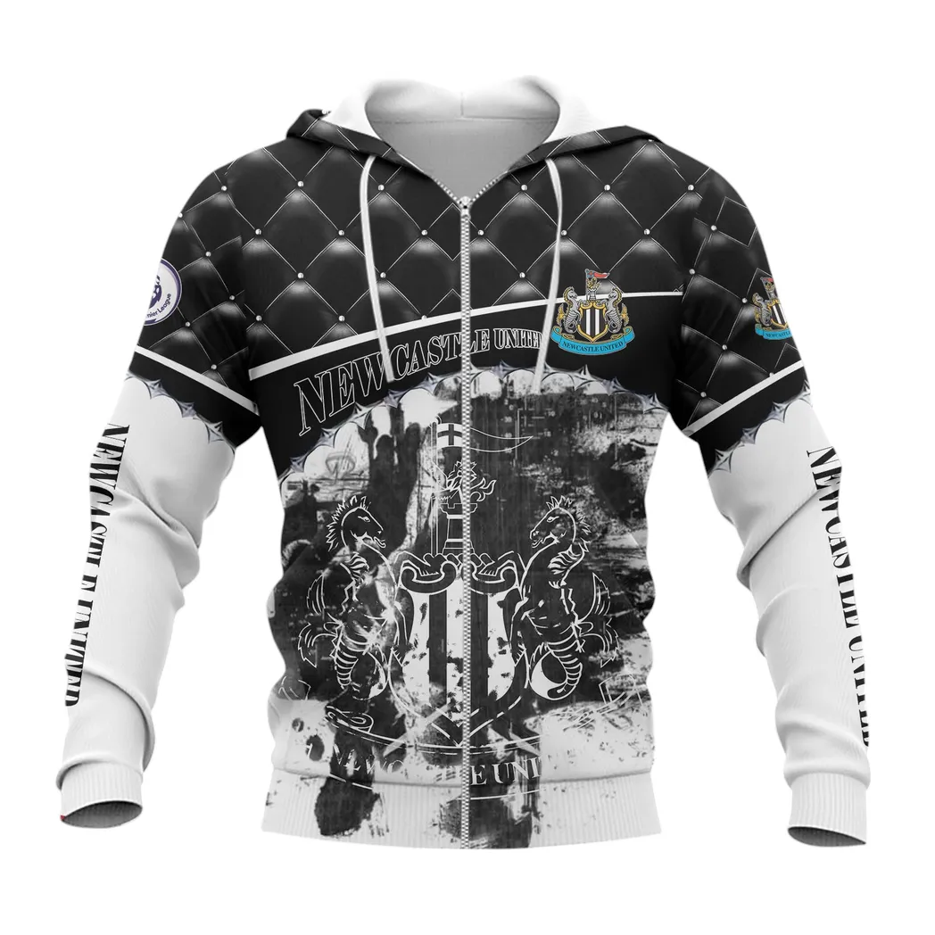 Newcastle United EPL Zipper Hoodie SPO1319009-4, Gift For Fan Newcastle United-Zipper Hoodie