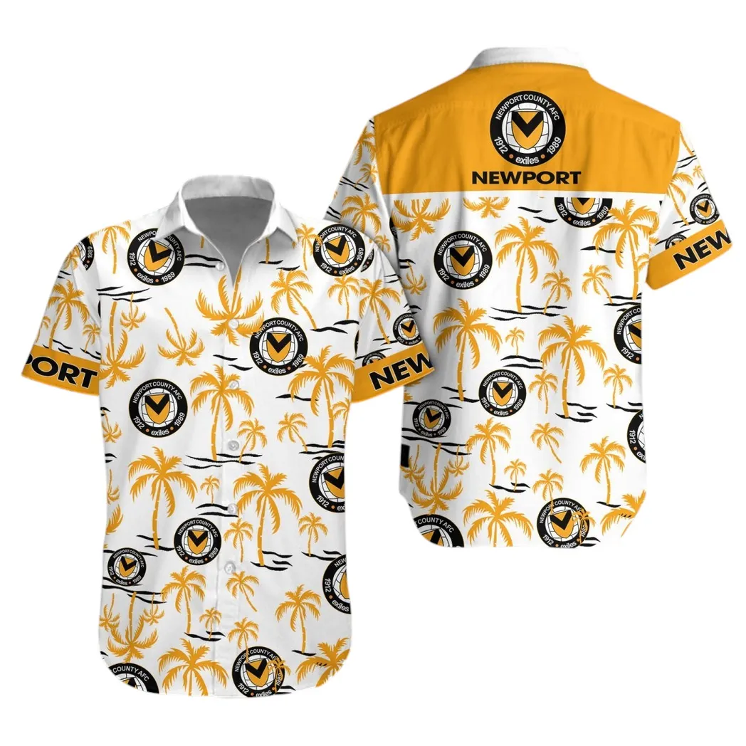 Newport County Hawaiian Shirt For Men, All Over Print Hawaiian Shirt Newport County EPL1204212536