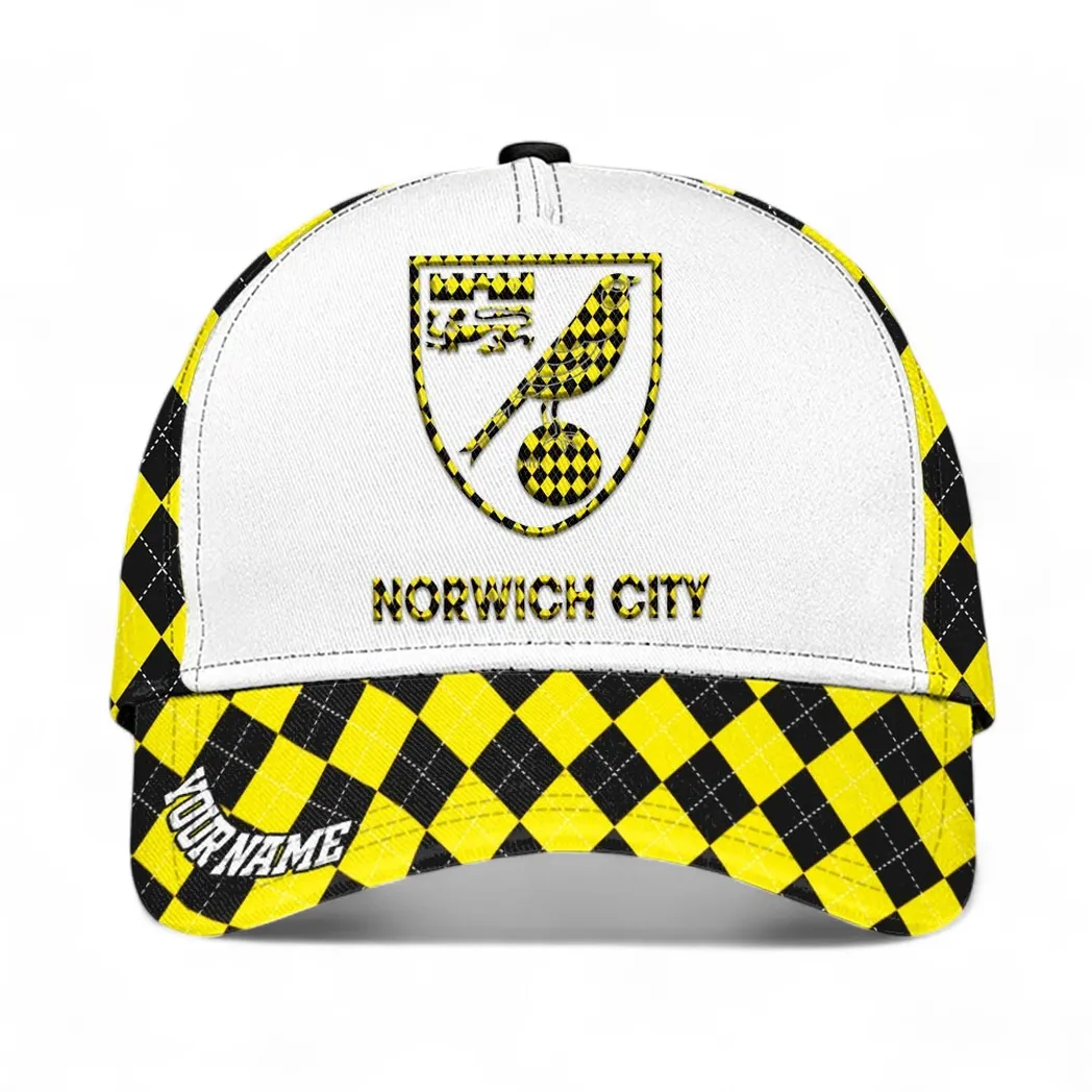 Norwich City Baseball Cap, All Over Print Cap Norwich City EPL1504222524