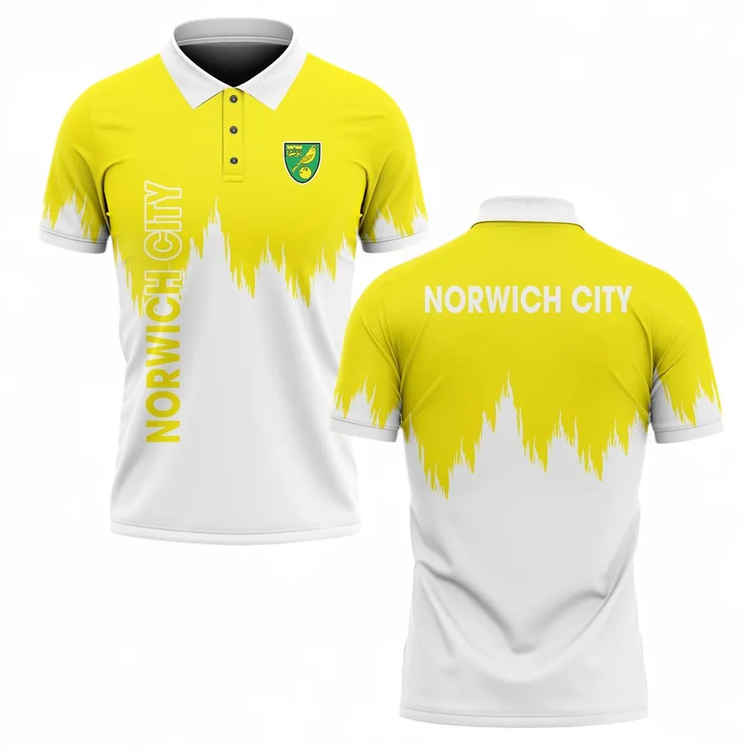 Norwich City Polo Shirt, All Over Print Polo Shirt Norwich City EPL2004232510