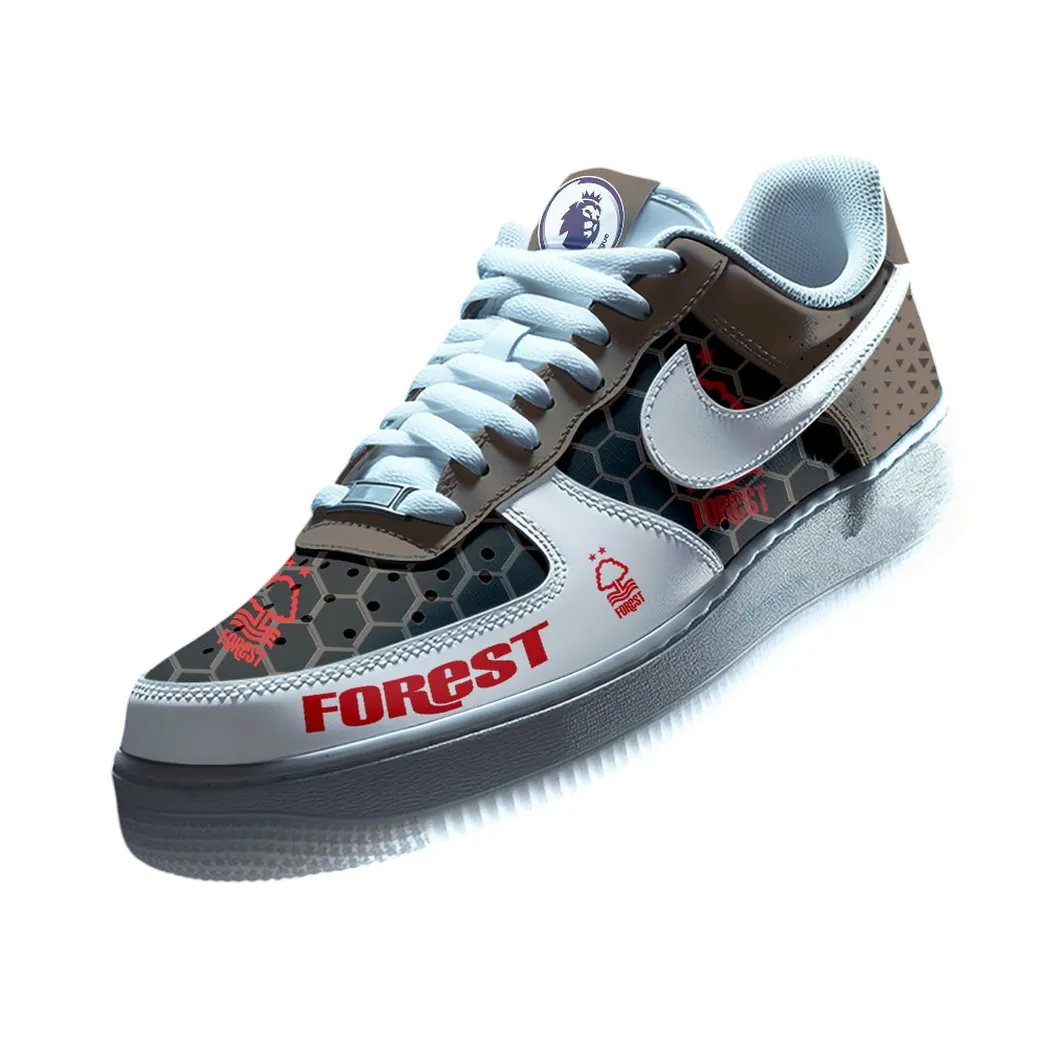 Nottingham Forest EPL Air Low-Top Sneakers SPO2020012, Gift For Fan Nottingham Forest - Brown