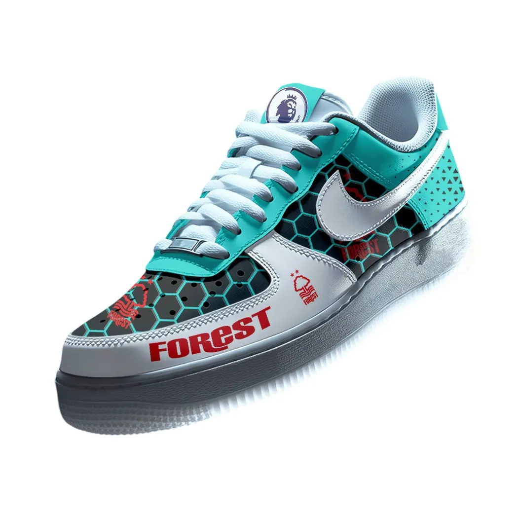 Nottingham Forest EPL Air Low-Top Sneakers SPO2020012, Gift For Fan Nottingham Forest - Cyan
