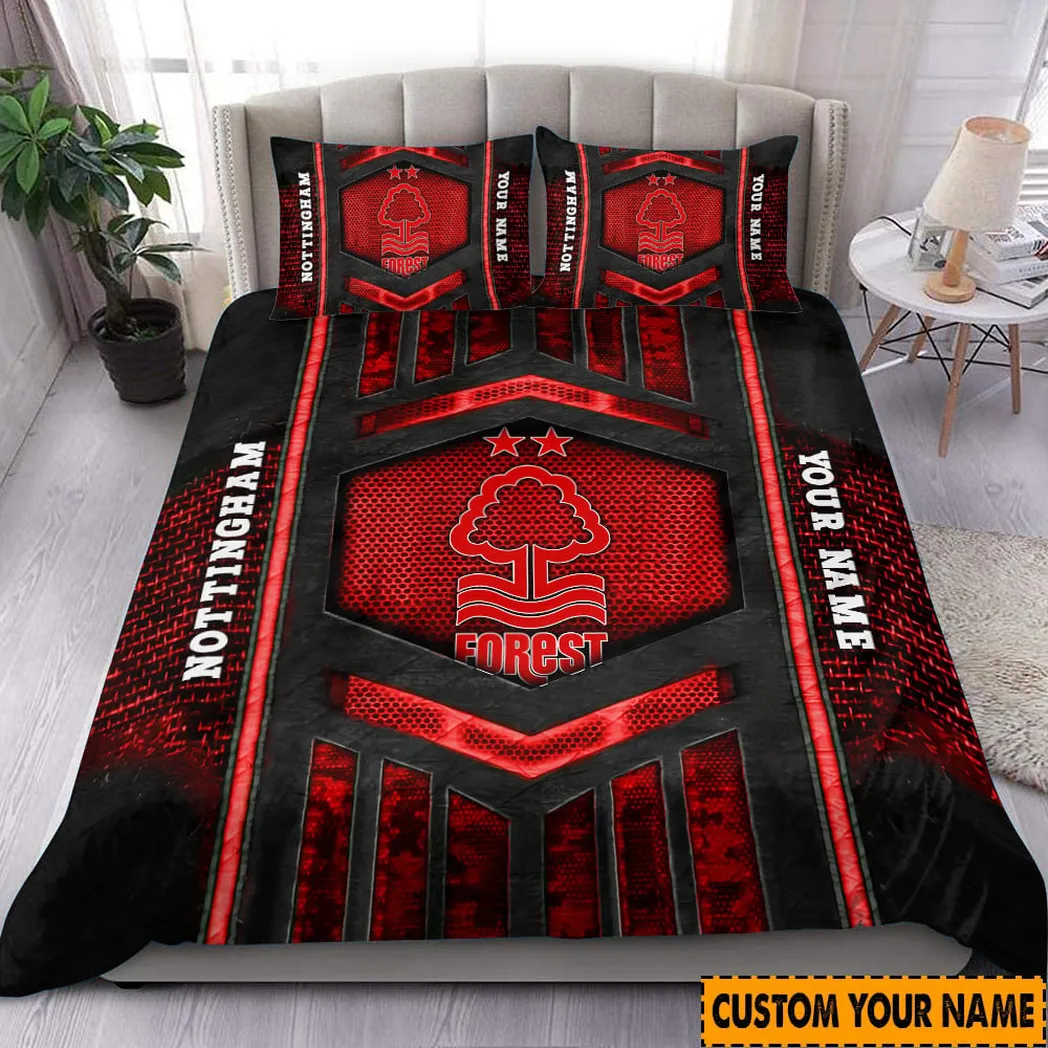 Nottingham Forest  EPL Bedding Set SPO0112007, Gift For Fan Nottingham Forest