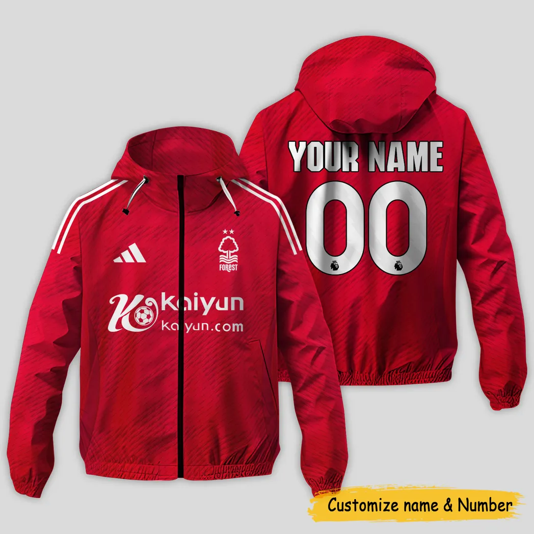 Nottingham Forest  EPL Windbreaker Jacket SPO0503013, Gift For Fan Nottingham Forest
