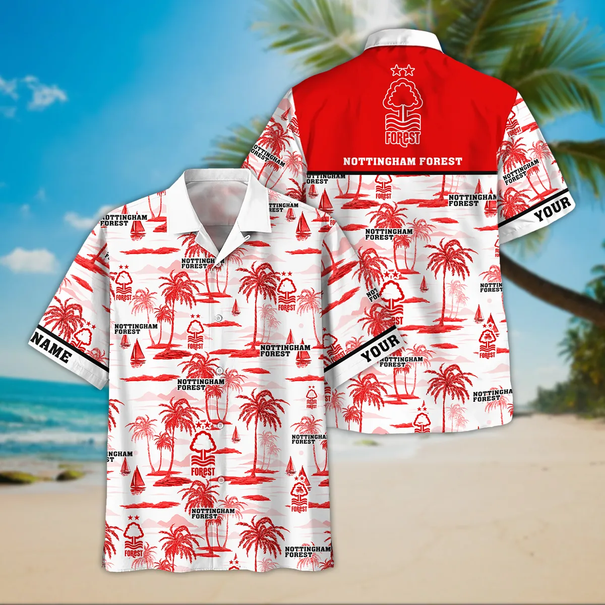 Nottingham Forest Hawaiian Shirt, All Over Print Hawaiian Shirt For Nottingham Forest Fans EPL35050325681