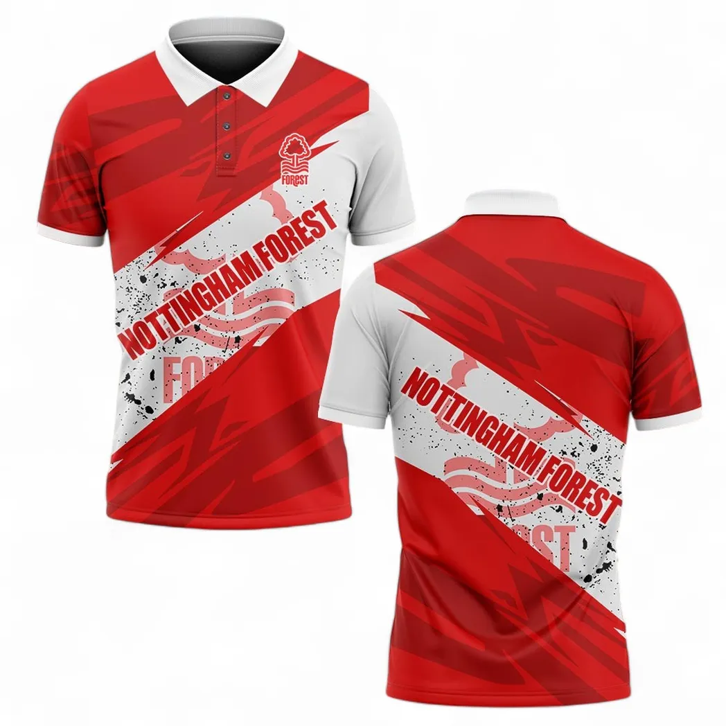 Nottingham Forest Polo Shirt, All Over Print Polo Shirt Nottingham Forest EPL2104232516