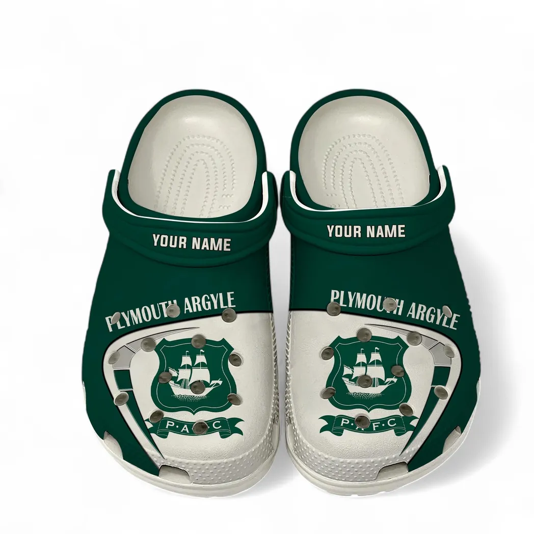 Plymouth Argyle Crocs, All Over Print Crocs Plymouth Argyle EPL1904232533