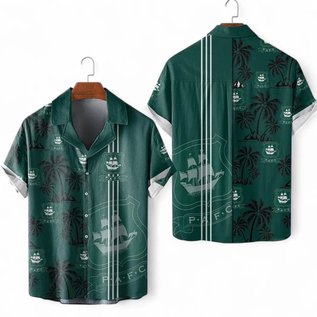 Plymouth Argyle Hawaiian Shirt For Men, All Over Print Hawaiian Shirt Plymouth Argyle EPL1804232526