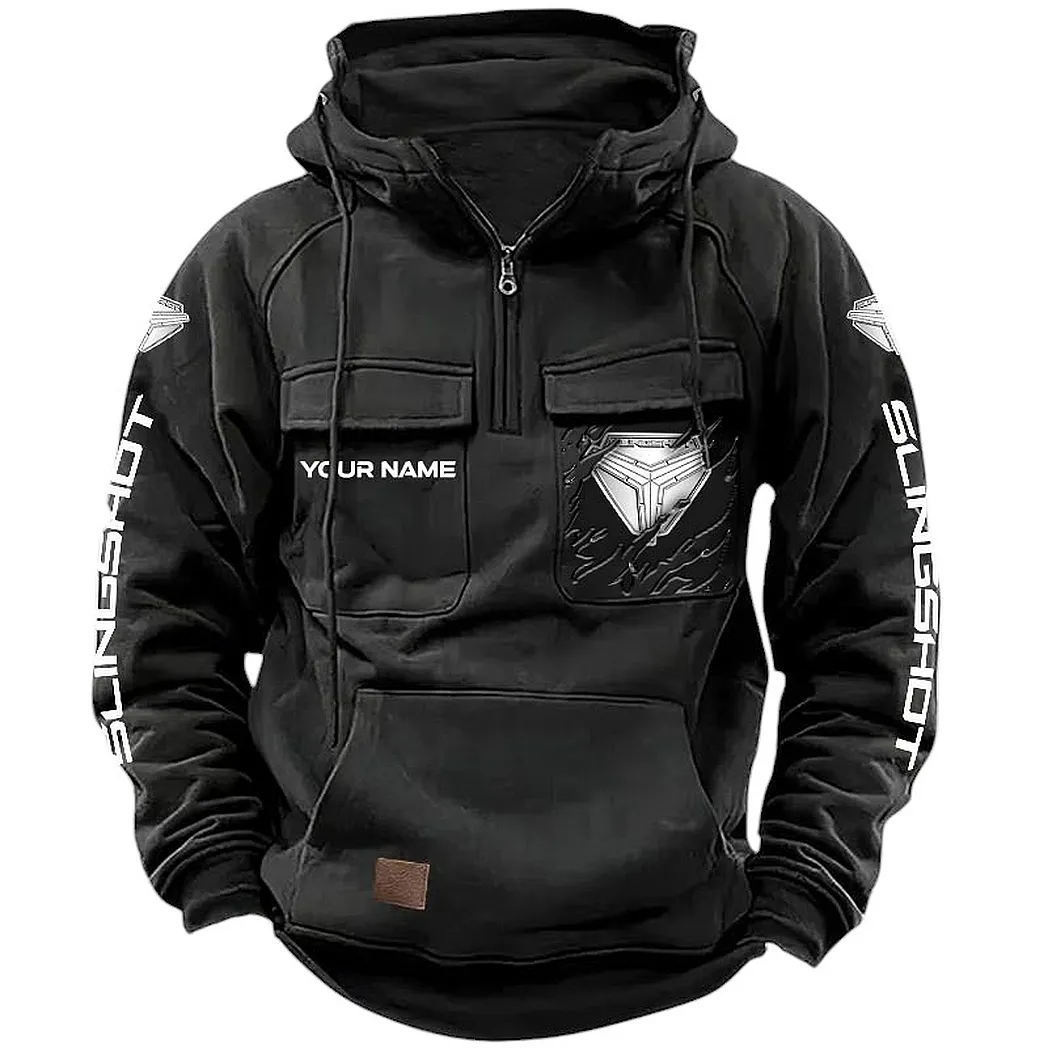 Polaris Slingshot Hoodie Tactical Quarter Zip, Gift For Polaris Slingshot Lovers CAR164022425167 - Black