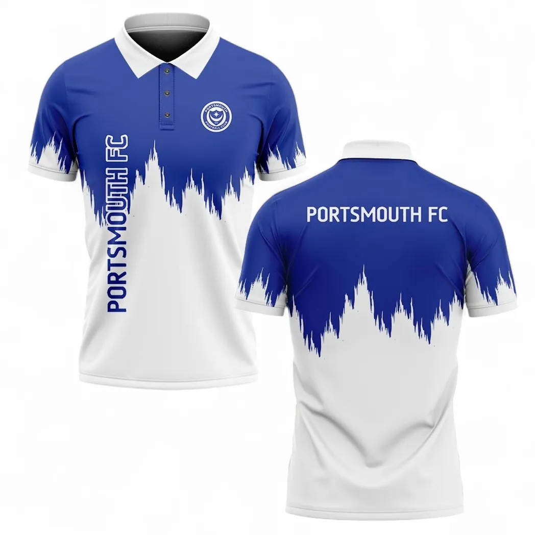 Portsmouth Polo Shirt, All Over Print Polo Shirt Portsmouth EPL2004232525