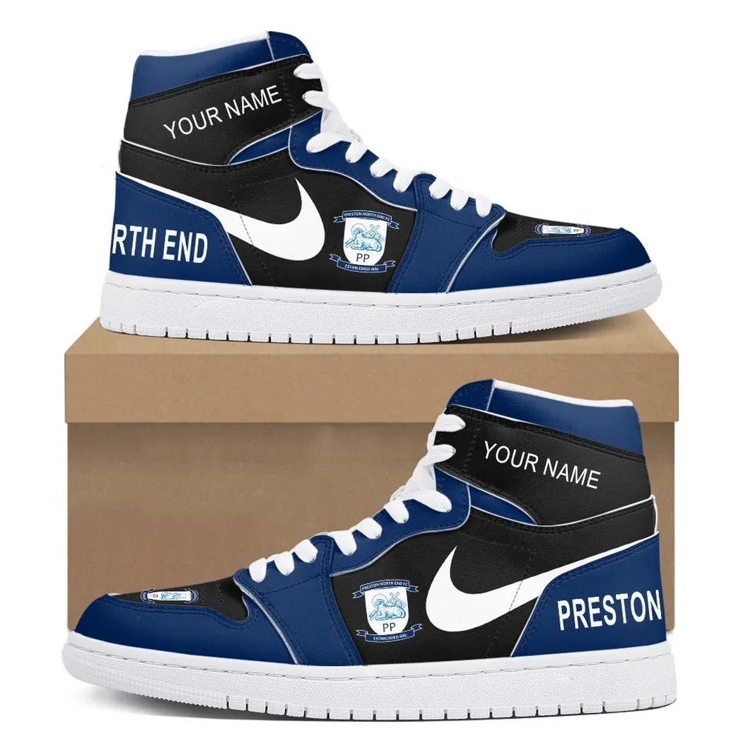 Preston Air Jordan 1 High Sneakers, Nike Sneakers For Preston Fans EPL16042525673