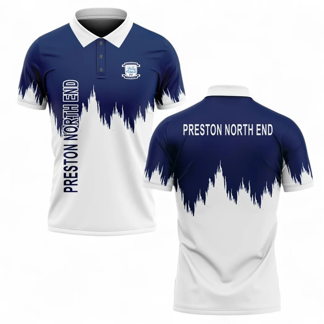 Preston North End Polo Shirt, All Over Print Polo Shirt Preston North End EPL2004232543