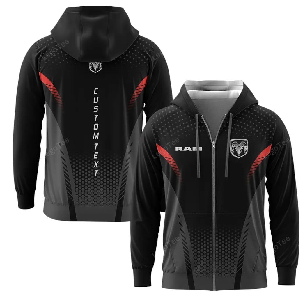 Ram Truck Zipper Hoodie, Gift For Ram Truck Lovers, Gift For Him, Husband, Boyfriend CAR10803122562