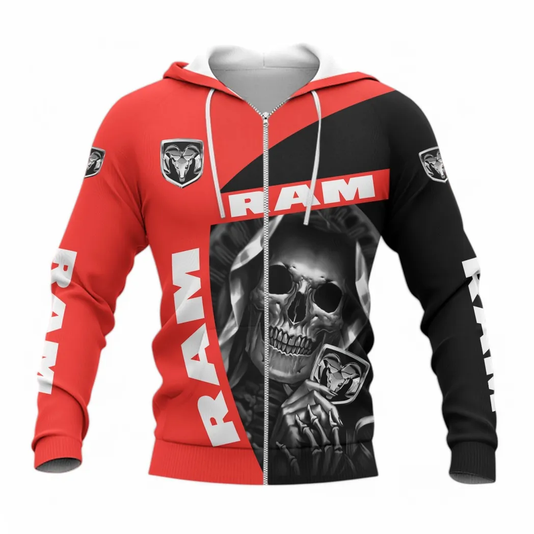 Ram Truck Zipper Hoodie, Gift For Ram Truck Lovers, Gift For Him, Husband, Boyfriend CAR6702212587