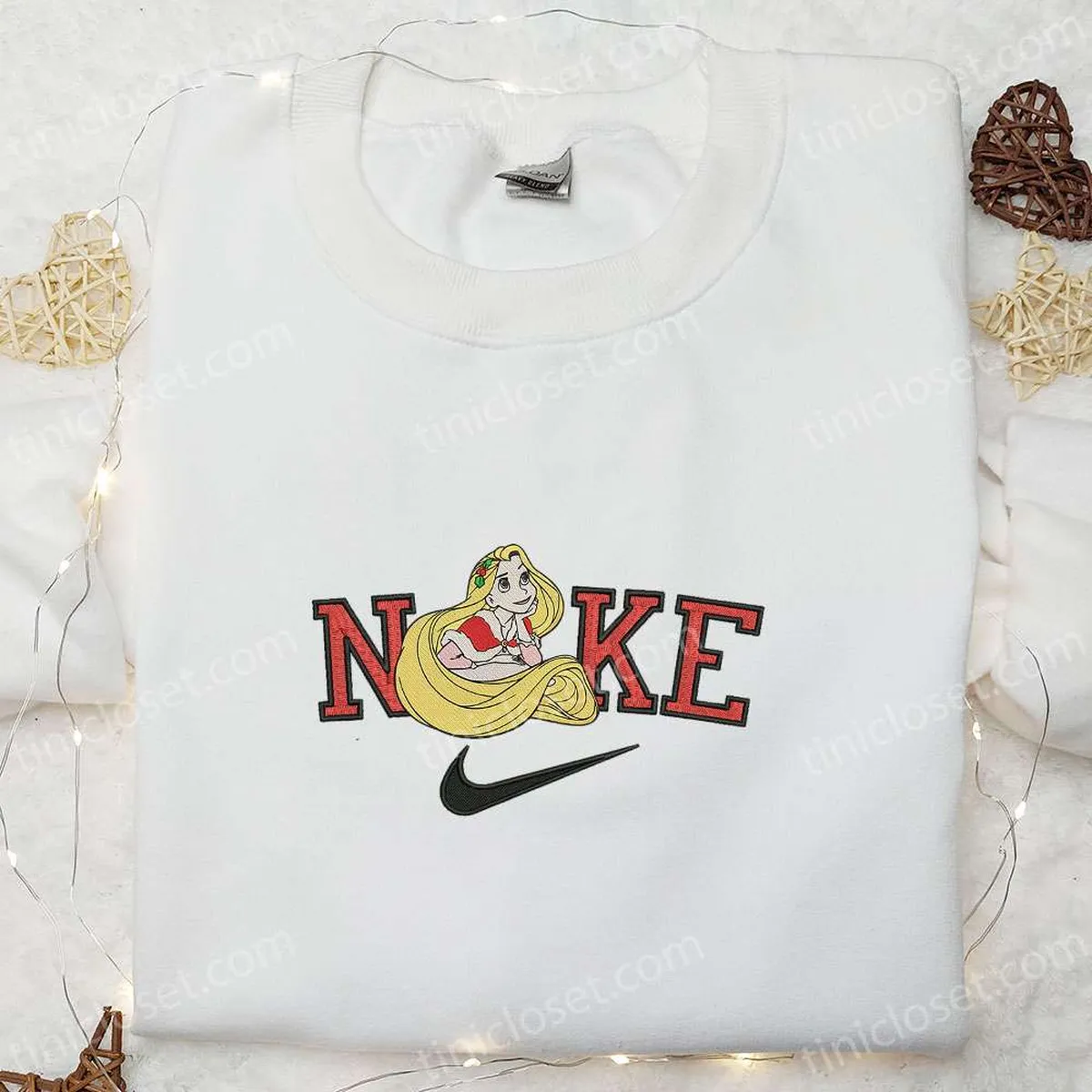 rapunzel-x-nike-christmas-embroidered-sweatshirt-cartoon-christmas-embroidered-shirt-best-christmas-gift-ideas-bp6ol.webp