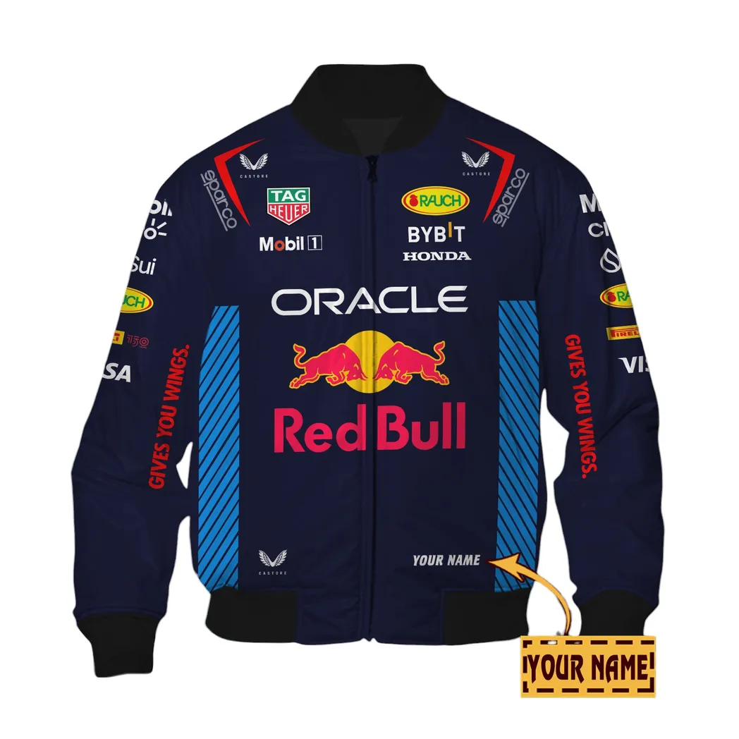 Red Bull Racing 2024 Bomber Jacket, All Over Print Bomber Jacket Red Bull Racing 2024 CAR41304142501