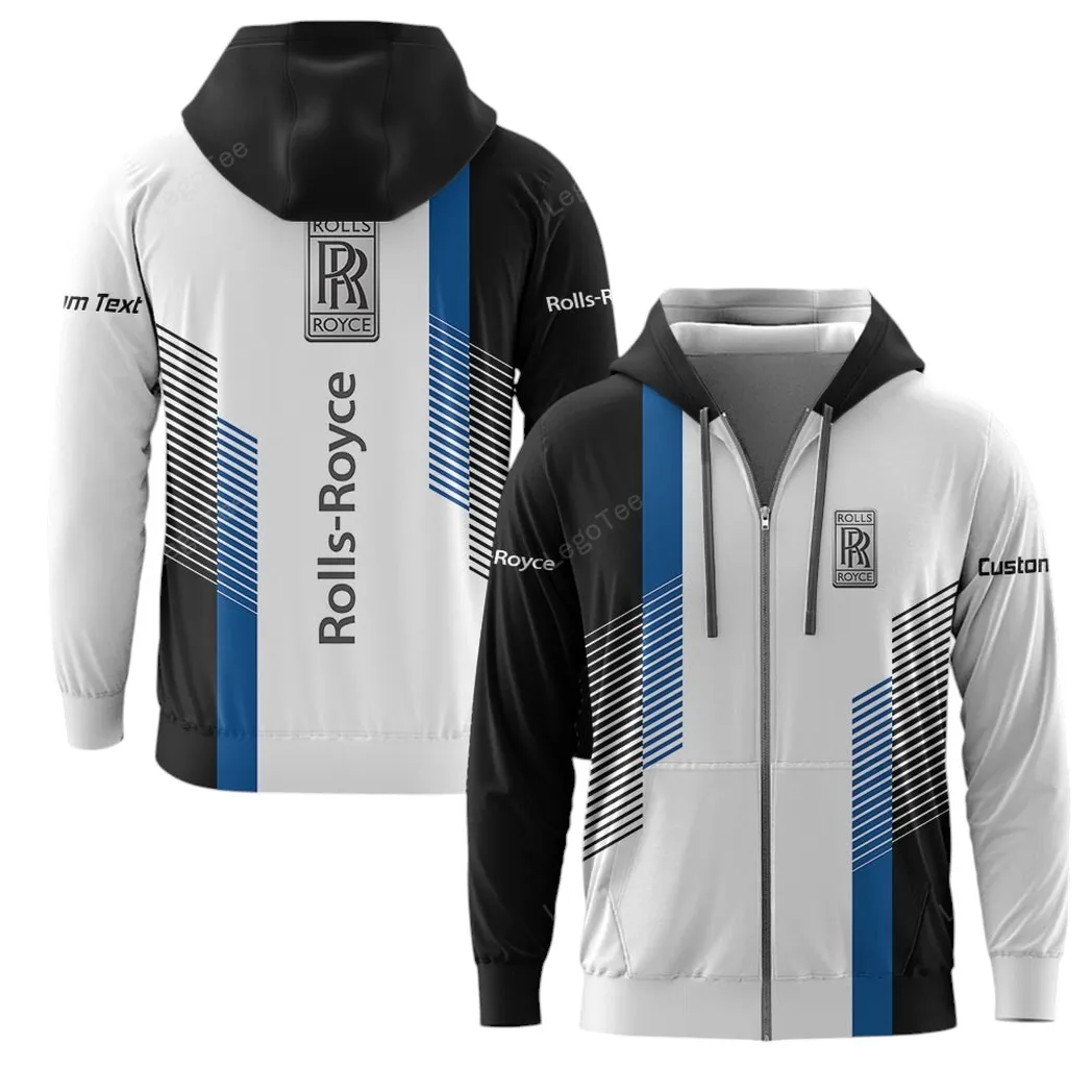 Rolls Royce Zipper Hoodie, Gift For Rolls Royce Lovers, Gift For Him, Husband, Boyfriend CAR10703122564