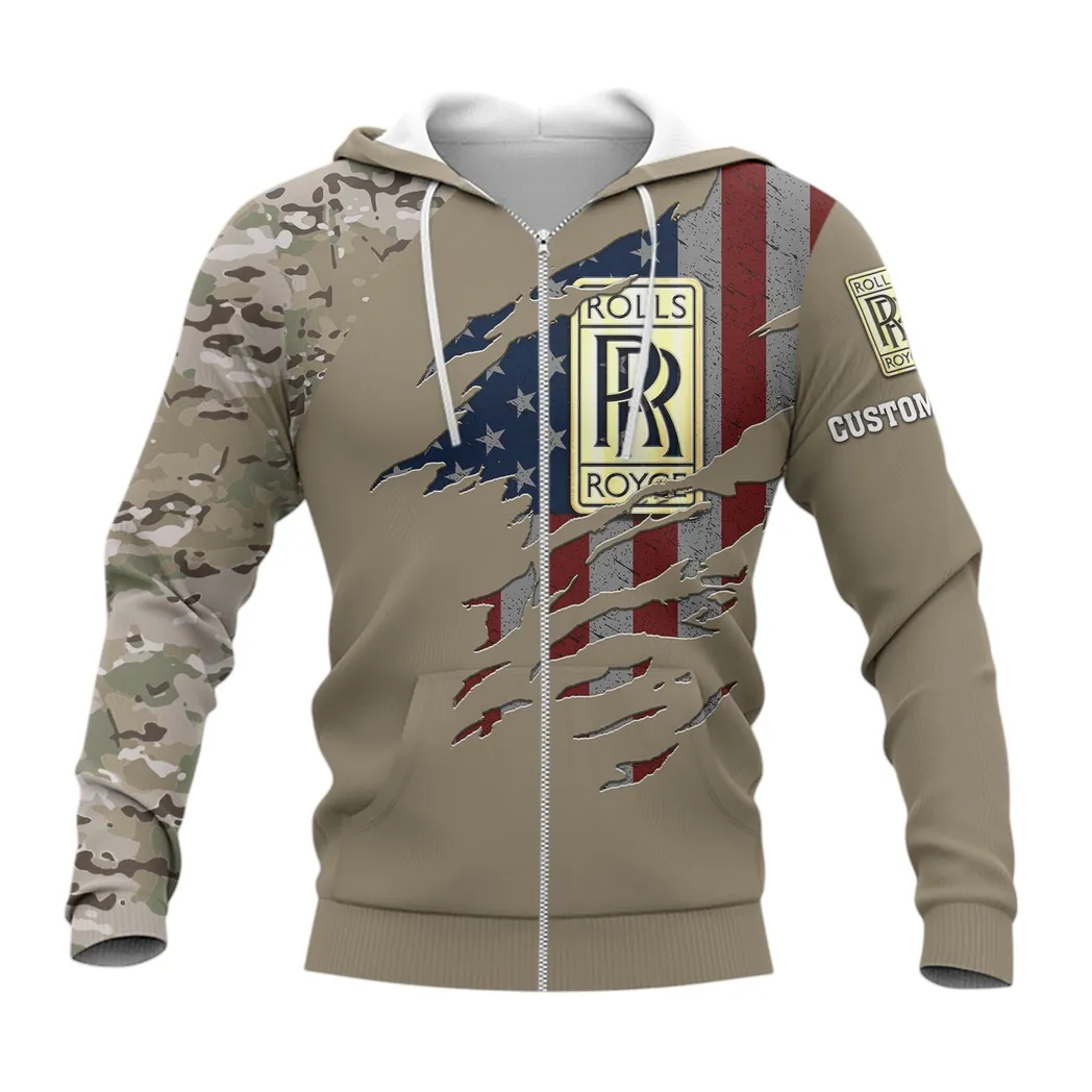 Rolls Royce Zipper Hoodie, Gift For Rolls Royce Lovers, Gift For Him, Husband, Boyfriend CAR46021725091-3