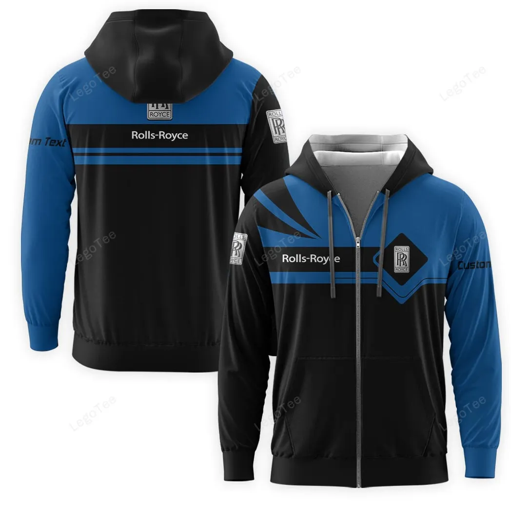 Rolls Royce Zipper Hoodie, Gift For Rolls Royce Lovers, Gift For Him, Husband, Boyfriend CAR9803032564