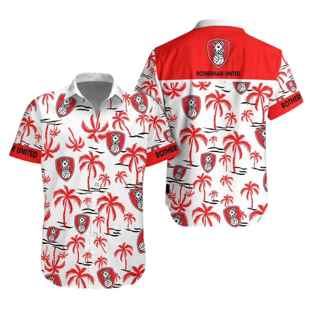 Rotherham United Hawaiian Shirt For Men, All Over Print Hawaiian Shirt Rotherham United EPL1204212508