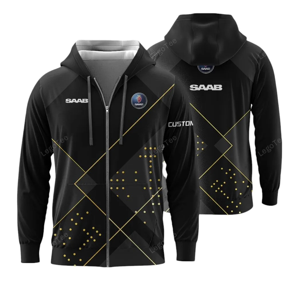 SAAB Zipper Hoodie, Gift For SAAB Lovers, Gift Fot Him, Husband, Boyfriend CAR11403032565