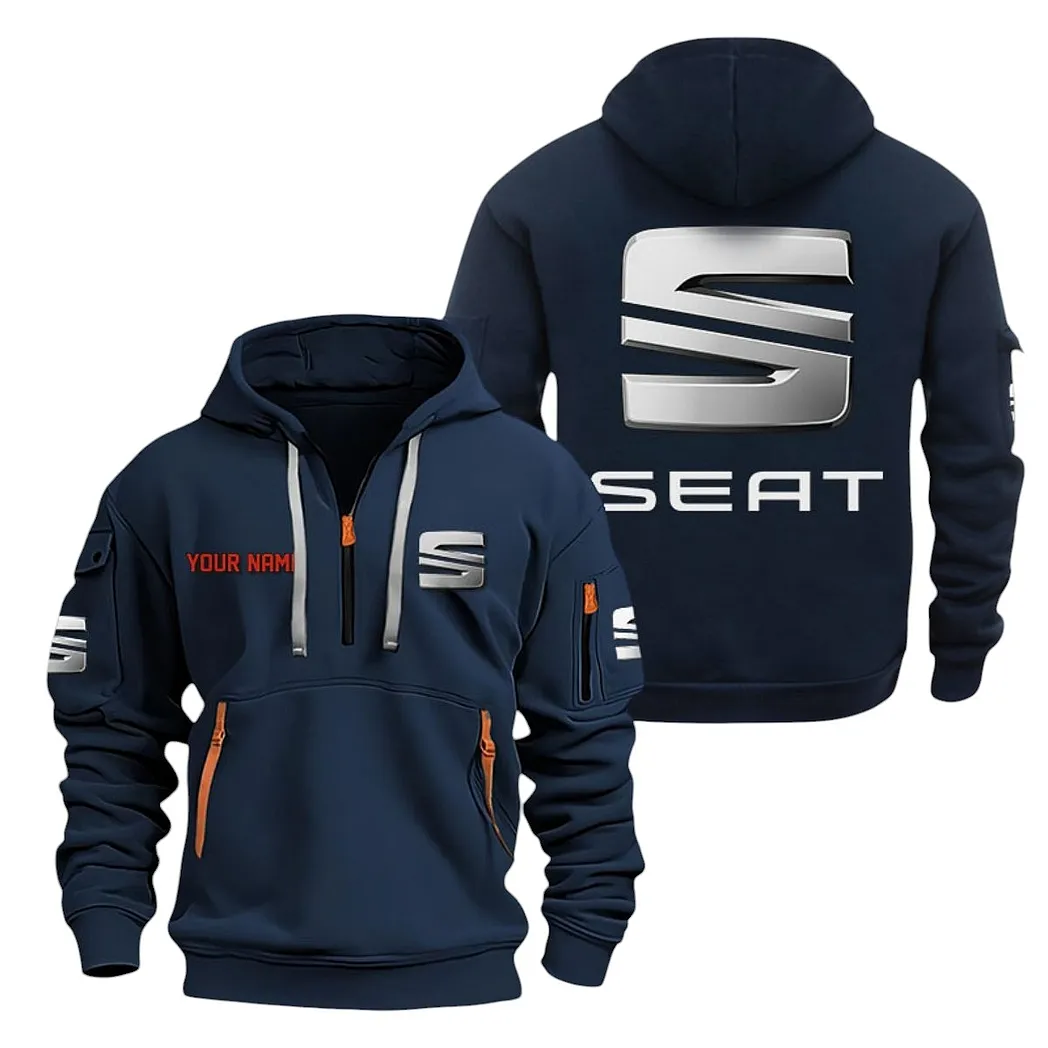 Seat Half Zip Hoodie For Men, Gift For Seat Lovers CAR20022125710 - Navy