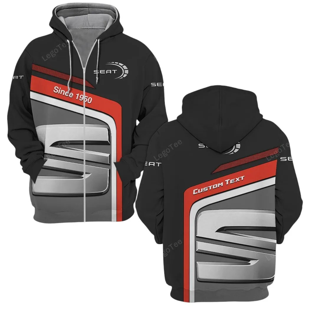 Seat Zipper Hoodie, Gift For Seat Lovers, Gift For Him, Husband, Boyfriend CAR11103032567