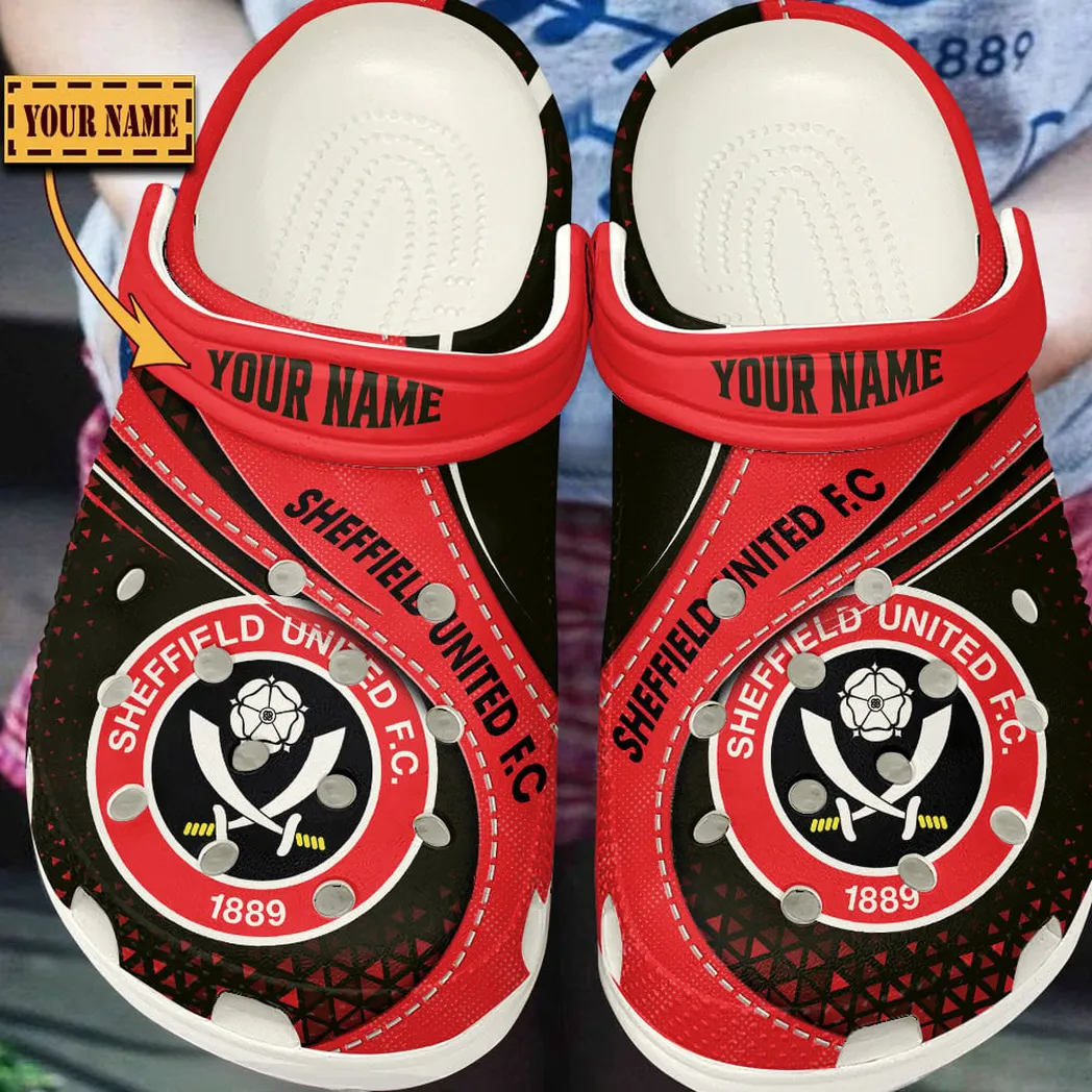 Sheffield United EPL Crocs SPO2120015, Gift For Fan Sheffield United - White