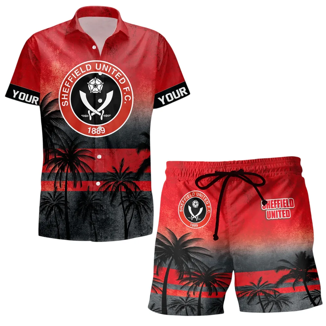 Sheffield United EPL Custom Hawaiian Shirt Set SPO0603033, Gift For Fan Sheffield United