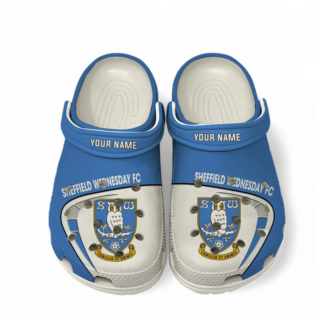 Sheffield Wednesday Crocs, All Over Print Crocs Sheffield Wednesday EPL1904232523