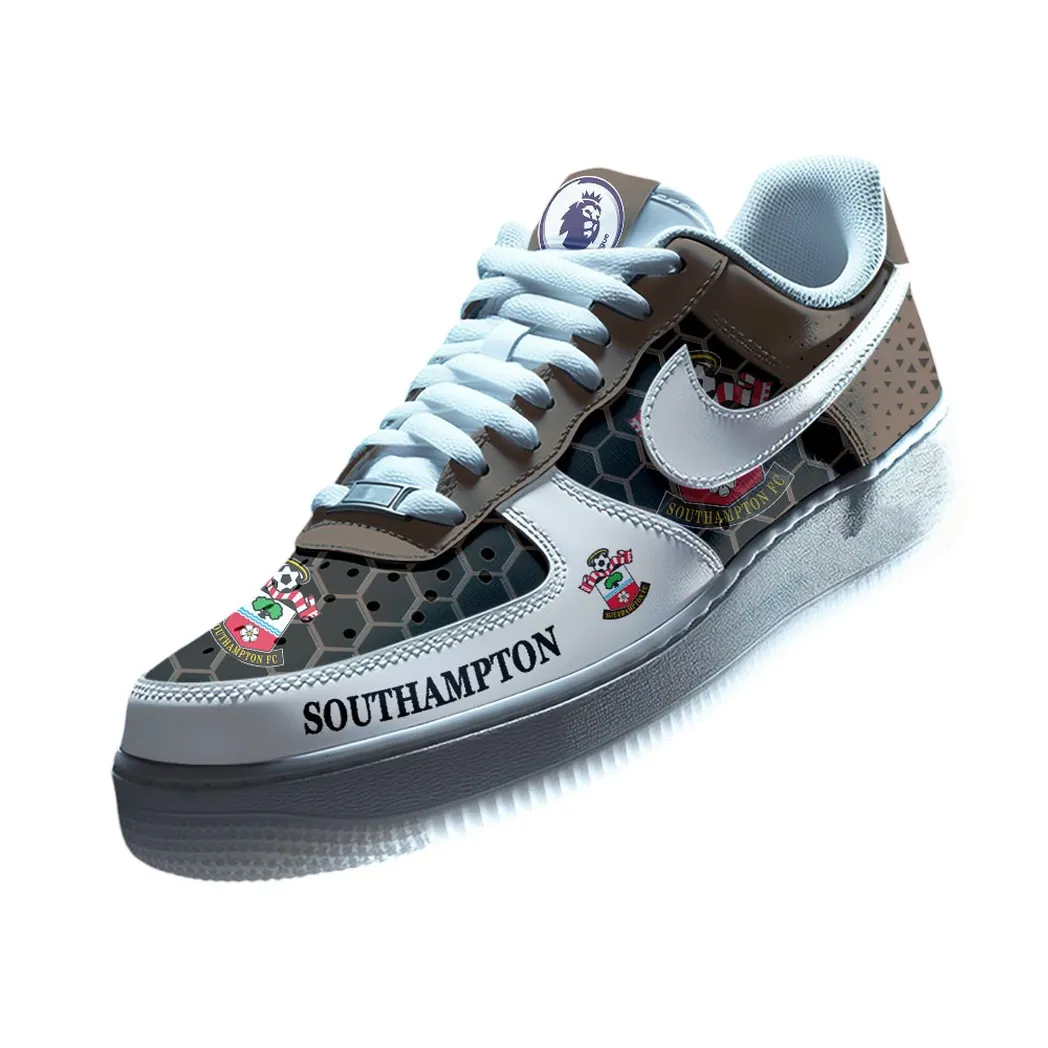 Southampton EPL Air Low-Top Sneakers SPO2020007, Gift For Fan Southampton - Brown