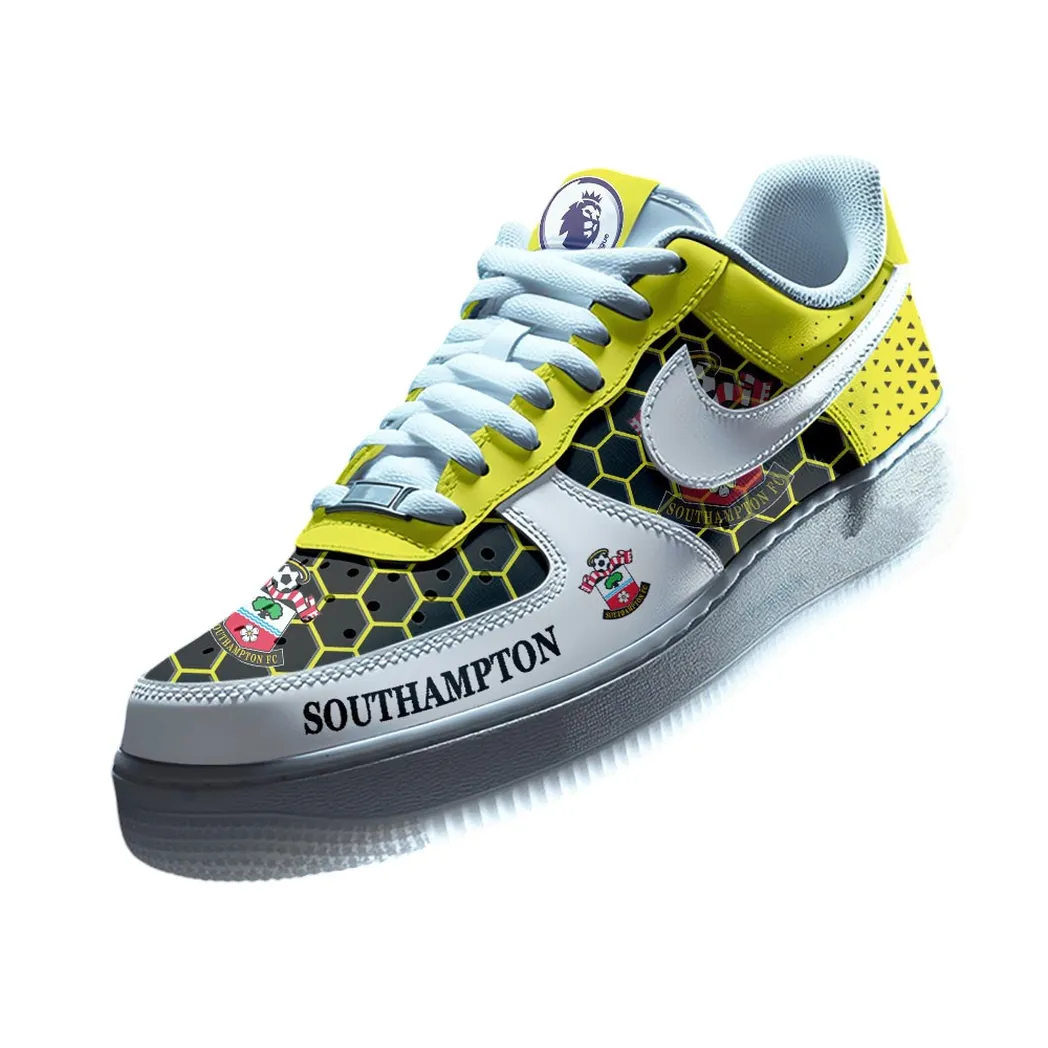 Southampton EPL Air Low-Top Sneakers SPO2020007, Gift For Fan Southampton - Yellow
