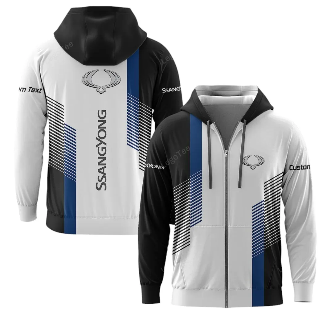 SsangYong Motor Zipper Hoodie, Gift For SsangYong Motor Lovers, Gift For Him, Husband, Boyfriend CAR10703122570