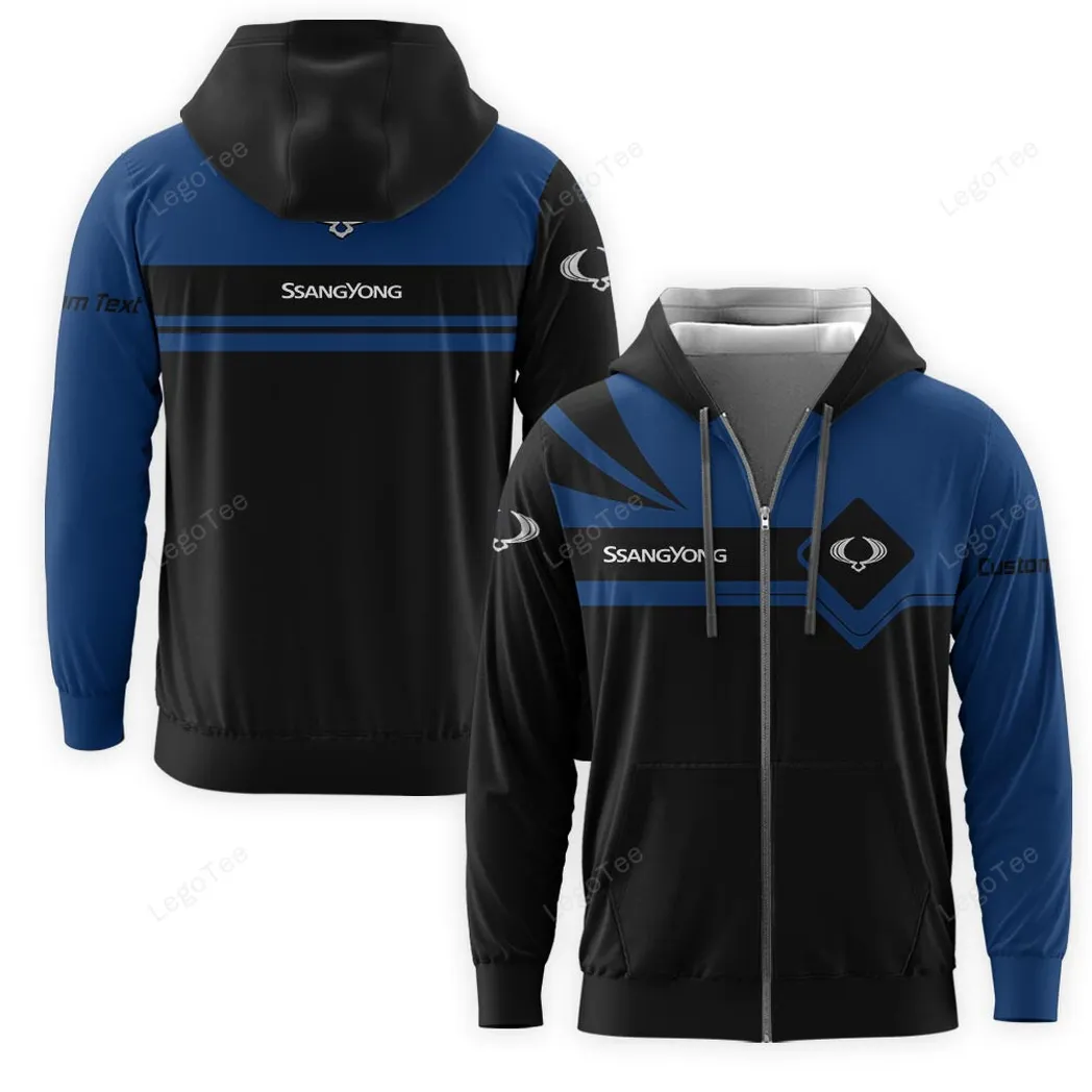 SsangYong Motor Zipper Hoodie, Gift For SsangYong Motor Lovers, Gift For Him, Husband, Boyfriend CAR9803032570