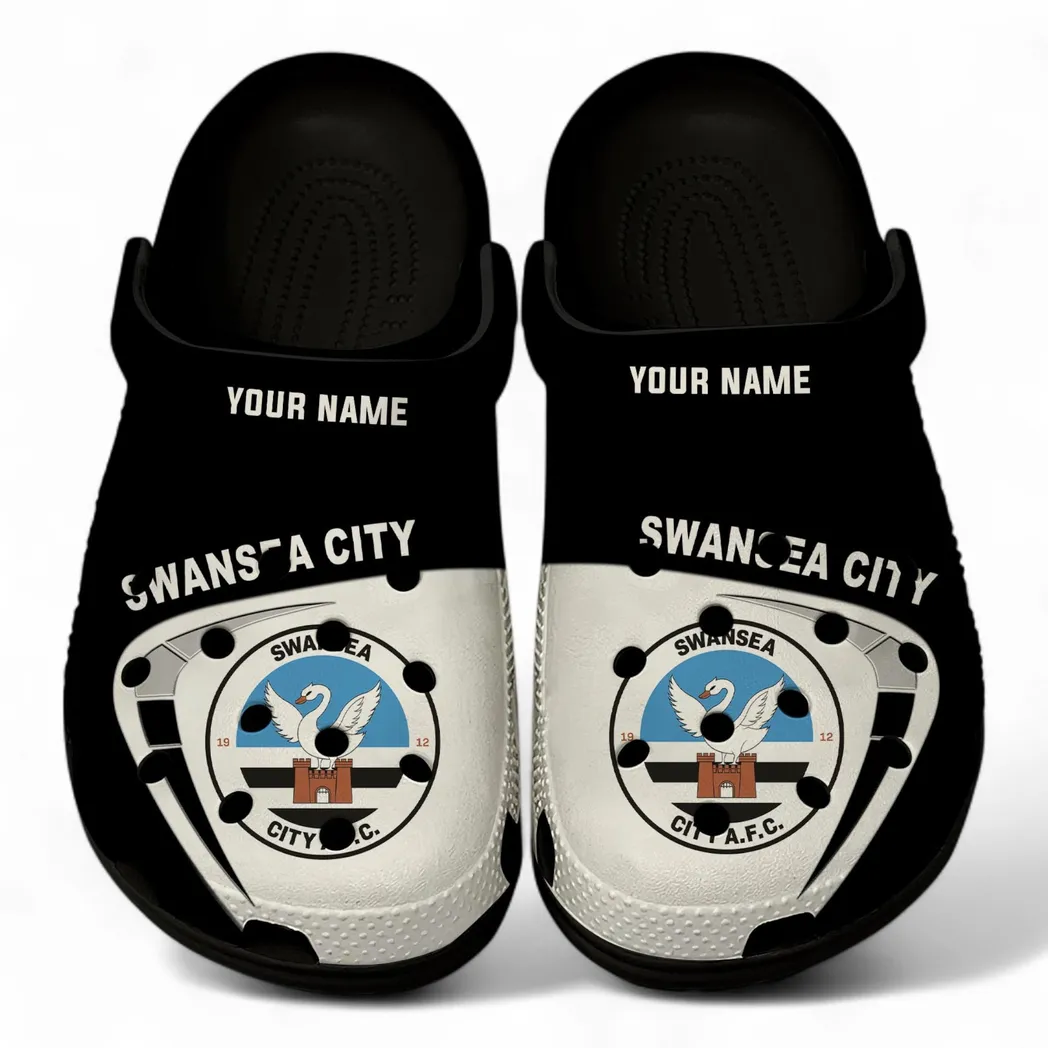 Swansea City Crocs, All Over Print Crocs Swansea City EPL1904232543
