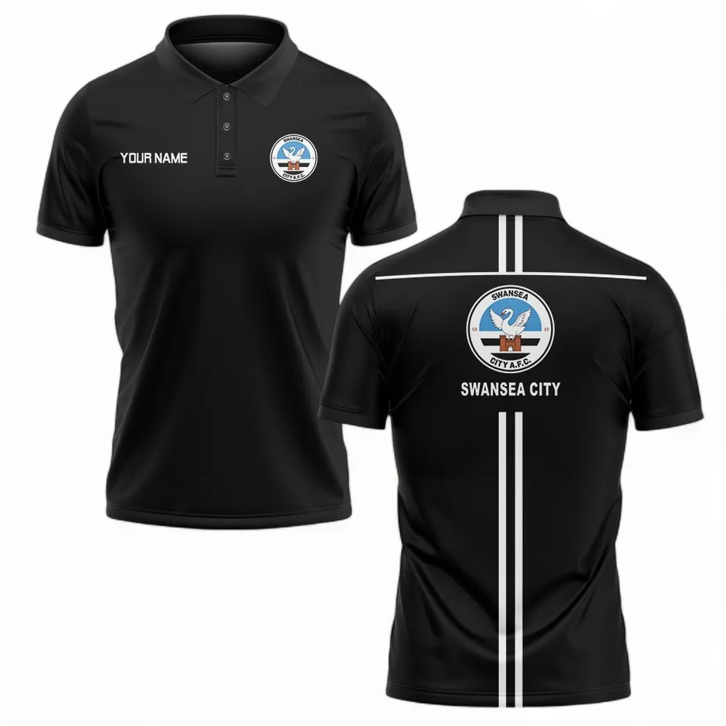 Swansea City Polo Shirt, All Over Print Polo Shirt Swansea City EPL1304222532