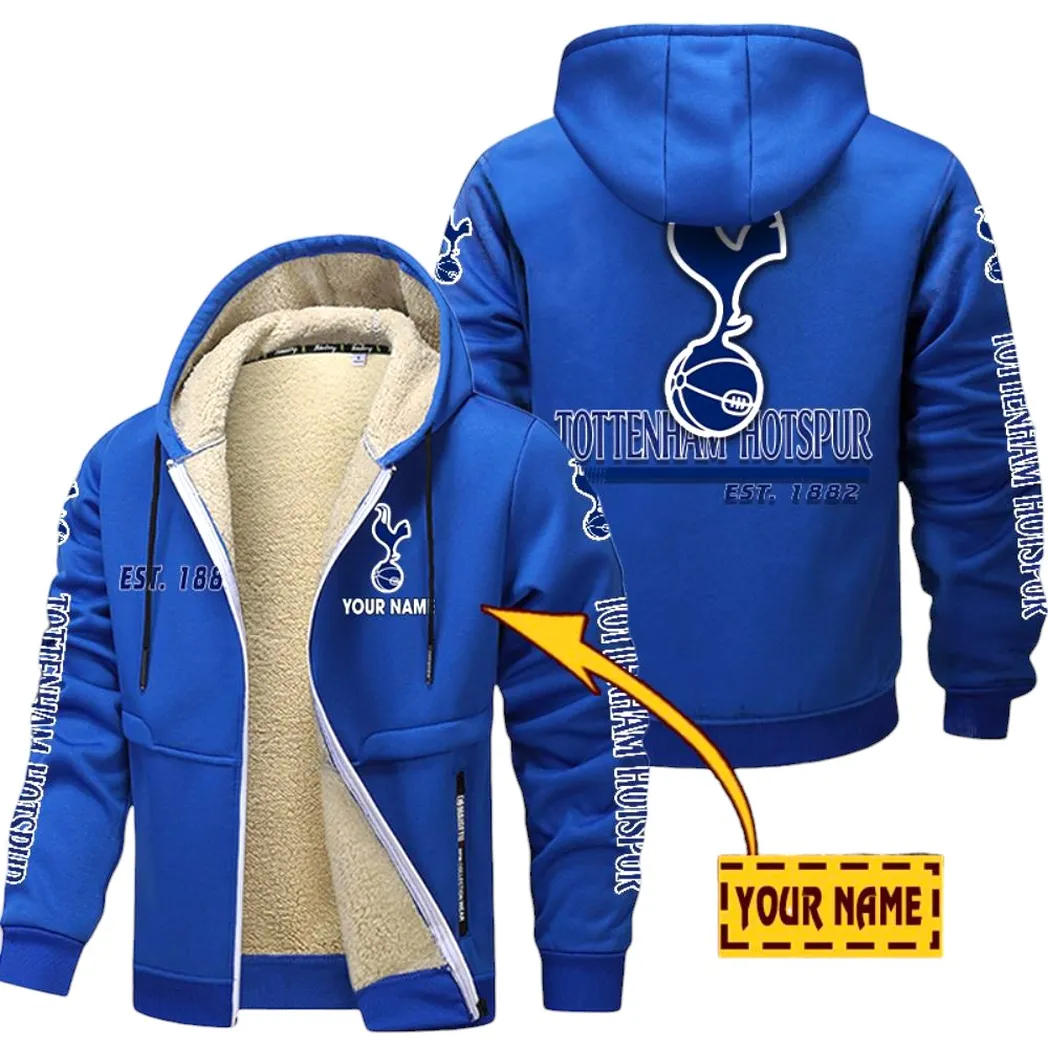 Tottenham EPL Lamb Fleece Thick Coat SPO0520013, Gift For Fan Tottenham - Blue