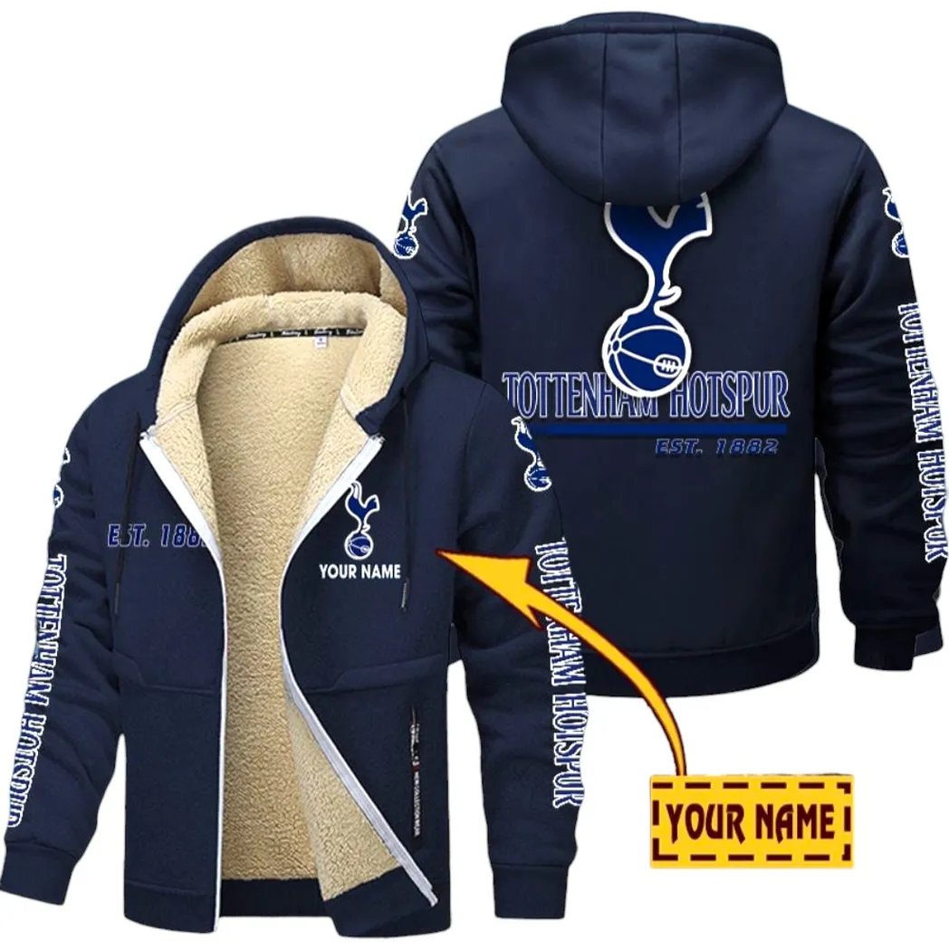 Tottenham EPL Lamb Fleece Thick Coat SPO0520013, Gift For Fan Tottenham - Navy