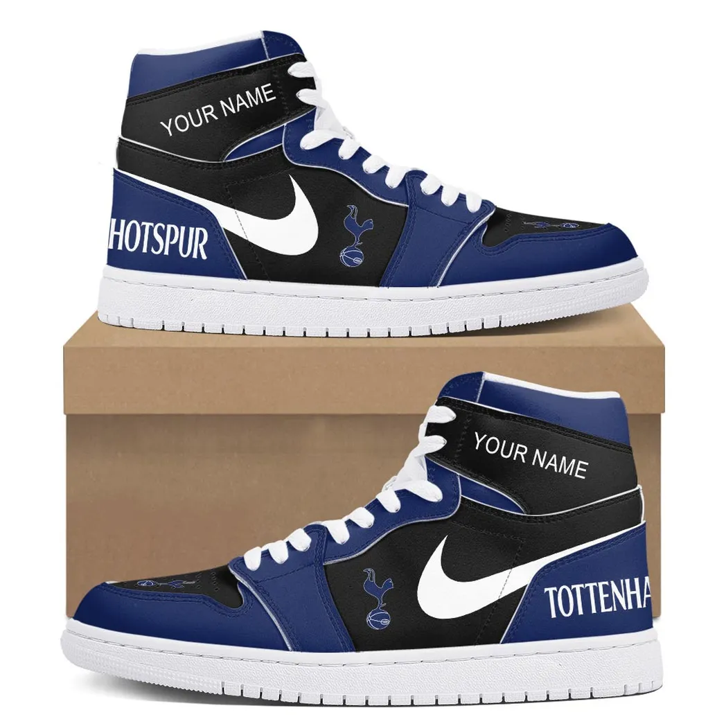 Tottenham Hotspur Air Jordan 1 High Sneakers, Nike Sneakers For Tottenham Hotspur Fans EPL16042525707