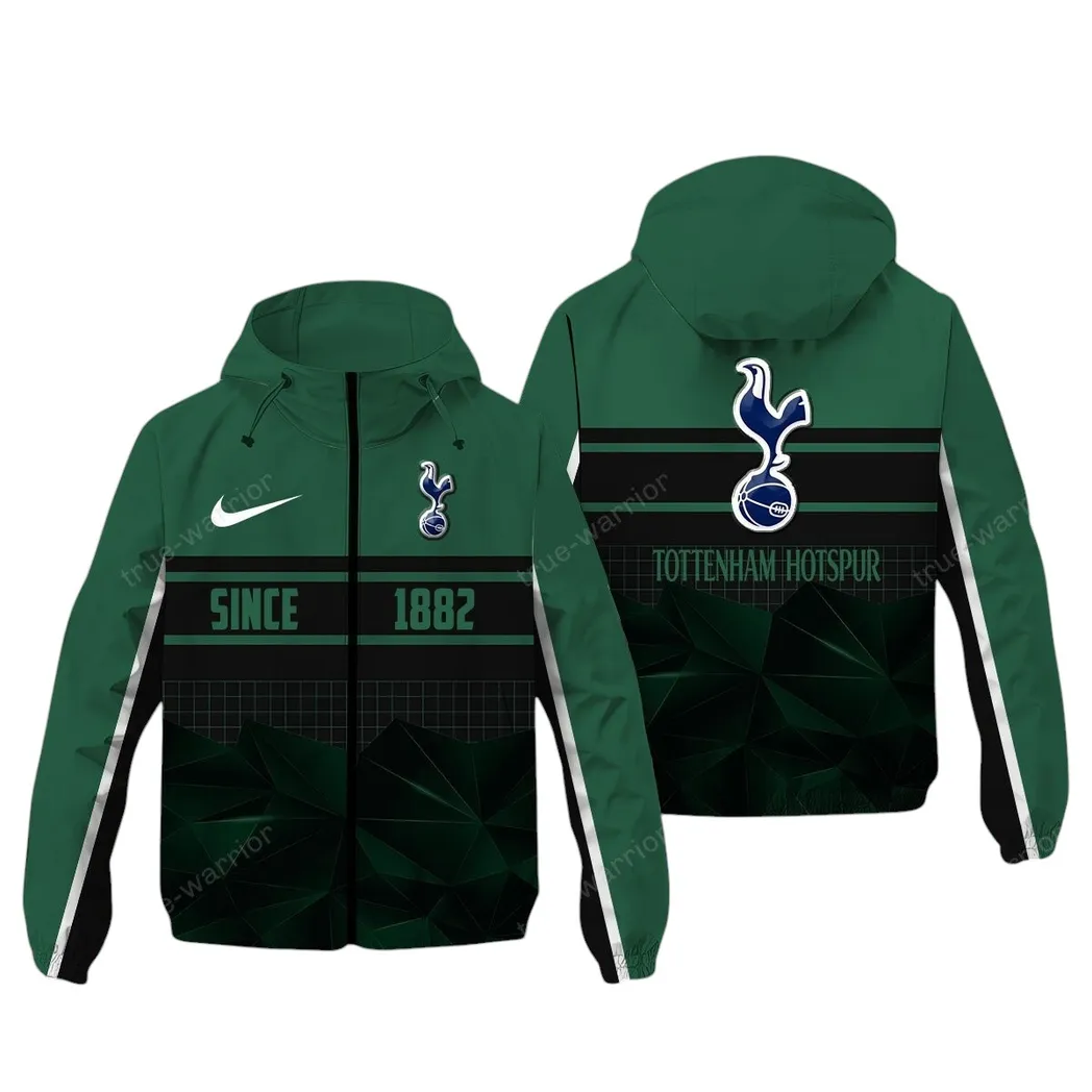 Tottenham Hotspur EPL Windbreaker Jacket SPO0720019, Gift For Fan Tottenham Hotspur - Green