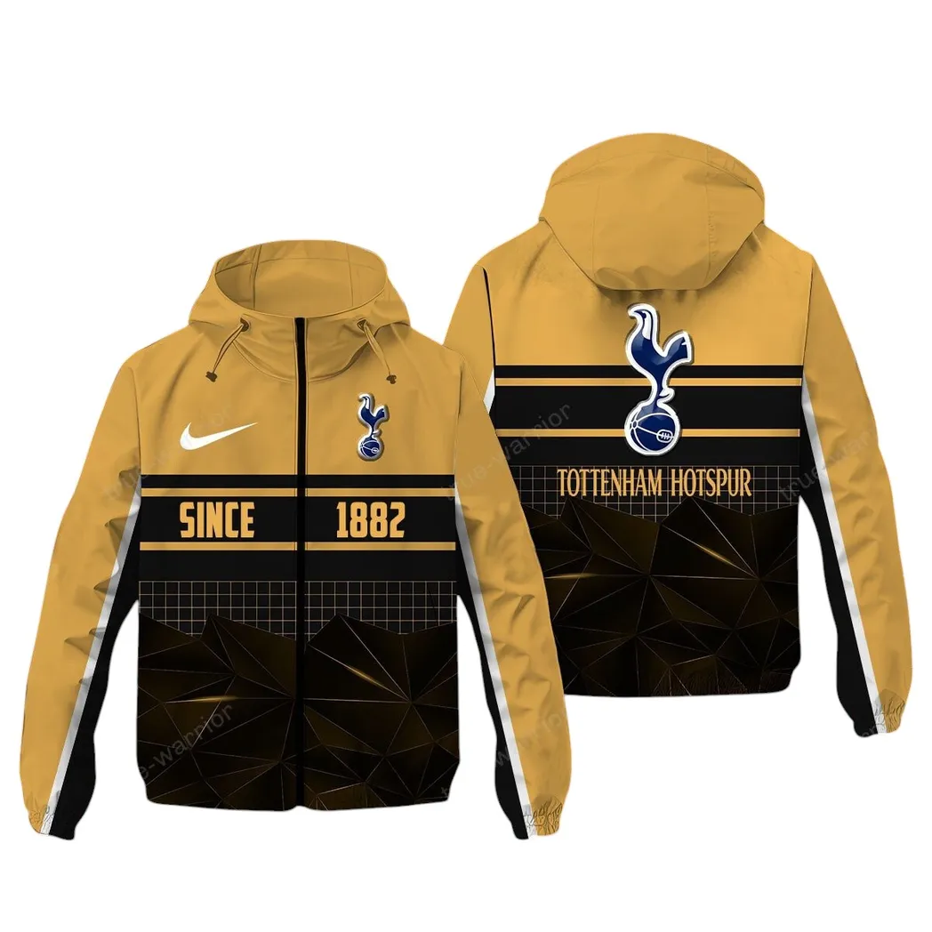 Tottenham Hotspur EPL Windbreaker Jacket SPO0720019, Gift For Fan Tottenham Hotspur - Khaki