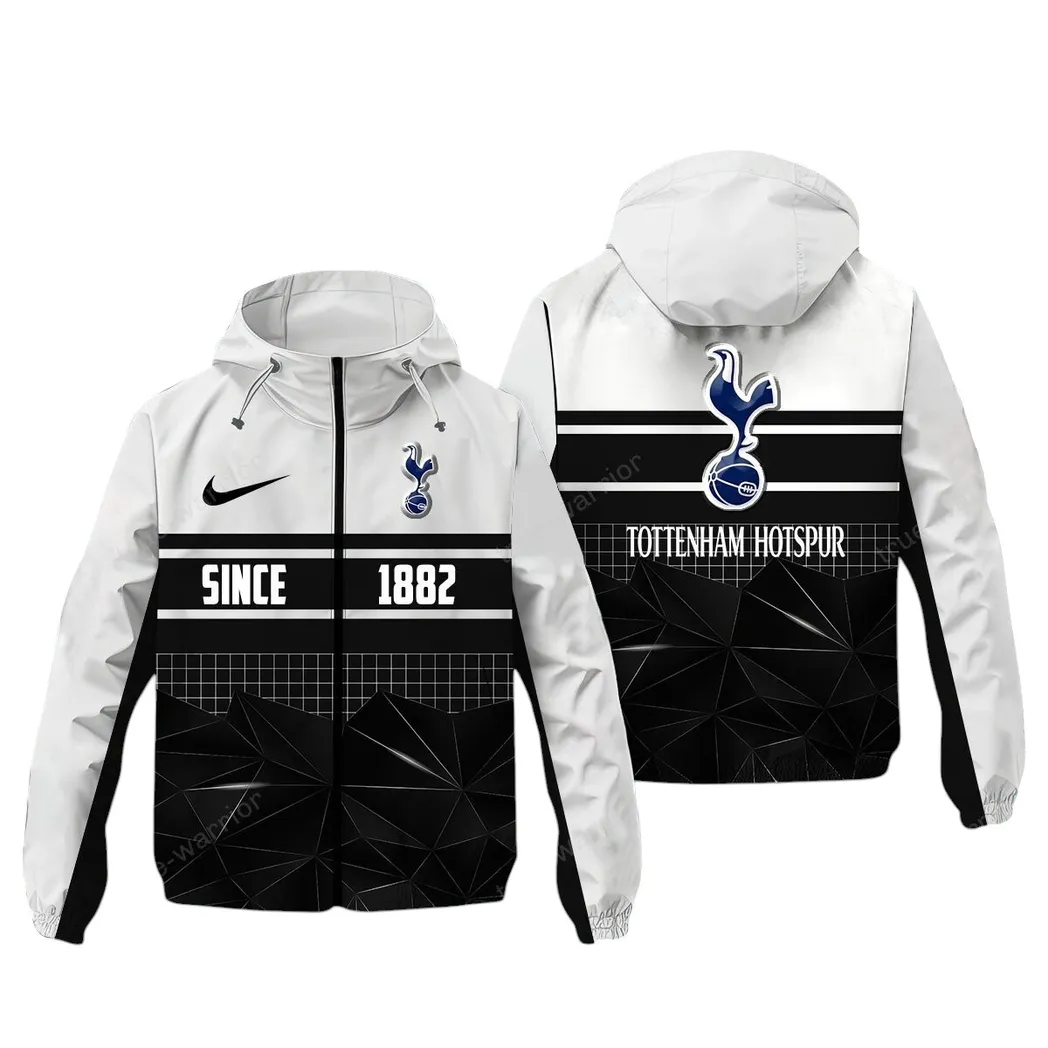 Tottenham Hotspur EPL Windbreaker Jacket SPO0720019, Gift For Fan Tottenham Hotspur - White