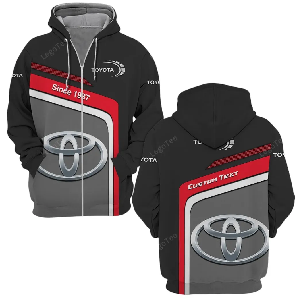 Toyota Zipper Hoodie, Gift For Toyota Lovers, Gift For Him, Husband, Boyfriend CAR11103032576