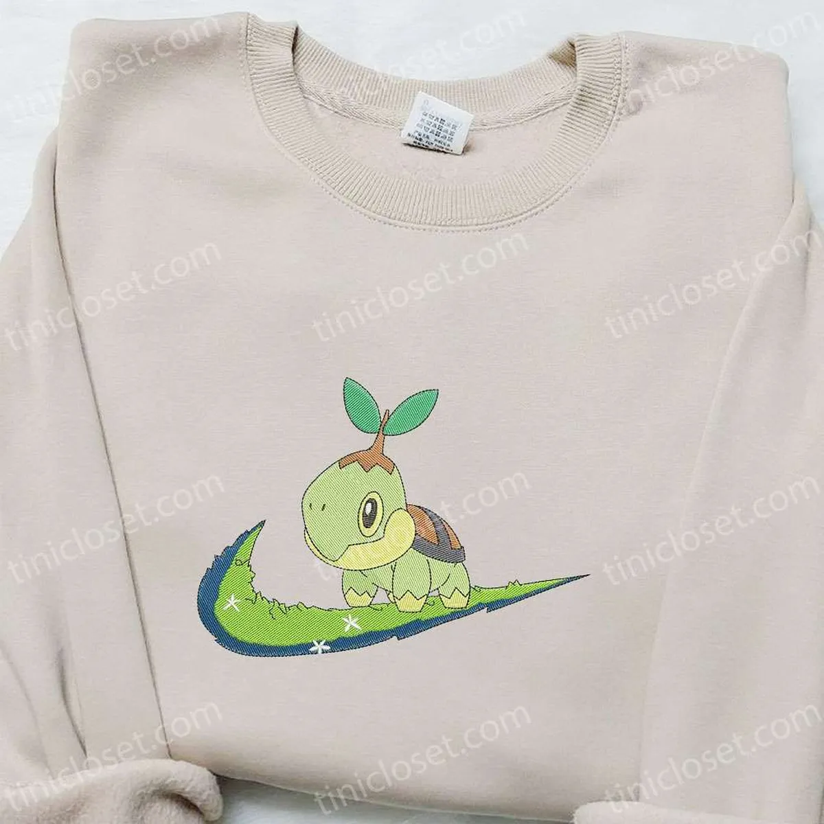 turtwig-x-swoosh-anime-embroidered-hoodie-cool-anime-clothing-best-gift-ideas-for-family-iaiym.webp