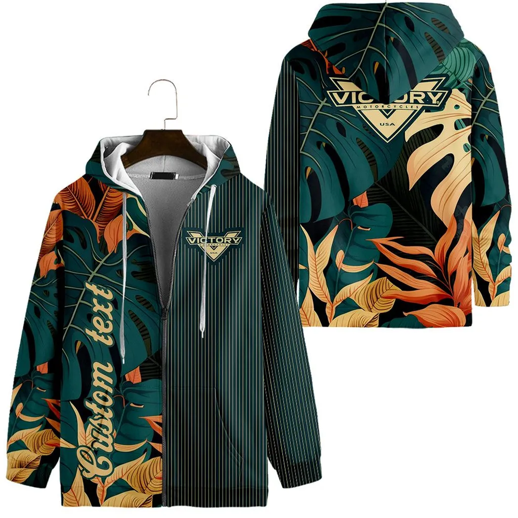 Victory Motorcycles Vintage Zip Hoodie Custom All Over Print CAR434041725335