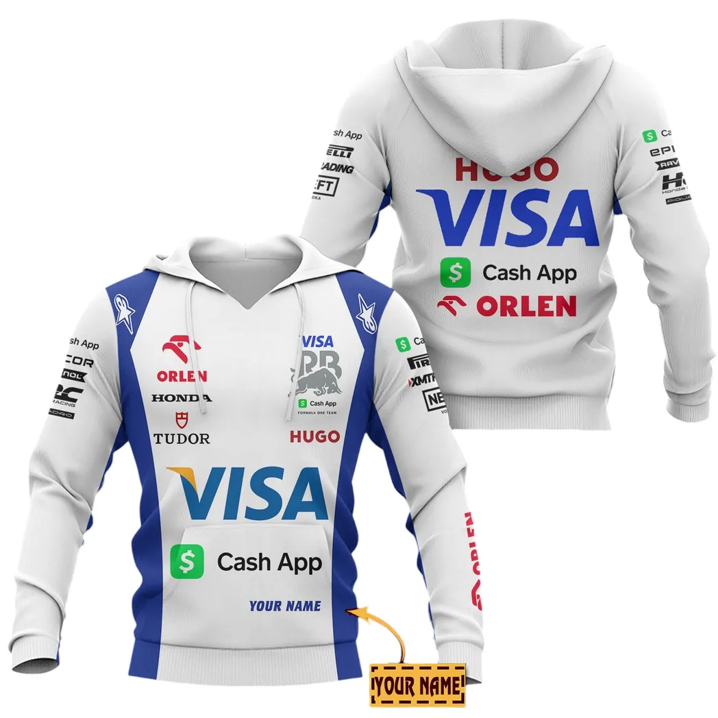 Visa Cash App RB Hoodie, All Over Print Hoodie Visa Cash App RB CAR41304142508