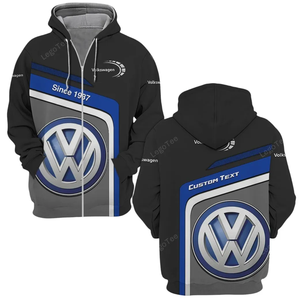 Volkswagen Zipper Hoodie, Gift For Volkswagen Lovers, Gift For Him, Husband, Boyfriend CAR11103032578