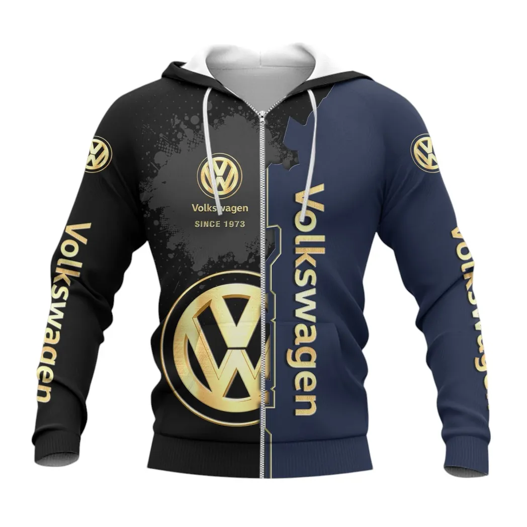 Volkswagen Zipper Hoodie, Gift For Volkswagen Lovers, Gift For Him, Husband, Boyfriend CAR44021725091-3